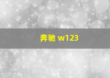 奔驰 w123